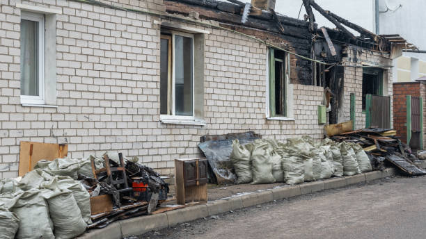 Professional Fire Damage Removal technician working in Wickliffe, OH